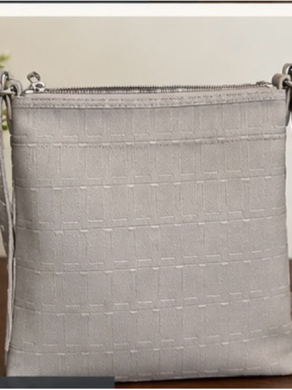 Lacoste Small Crossbody Bag - Taupe Gray - Picture 3 of 4